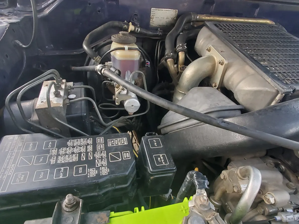 The engine bay