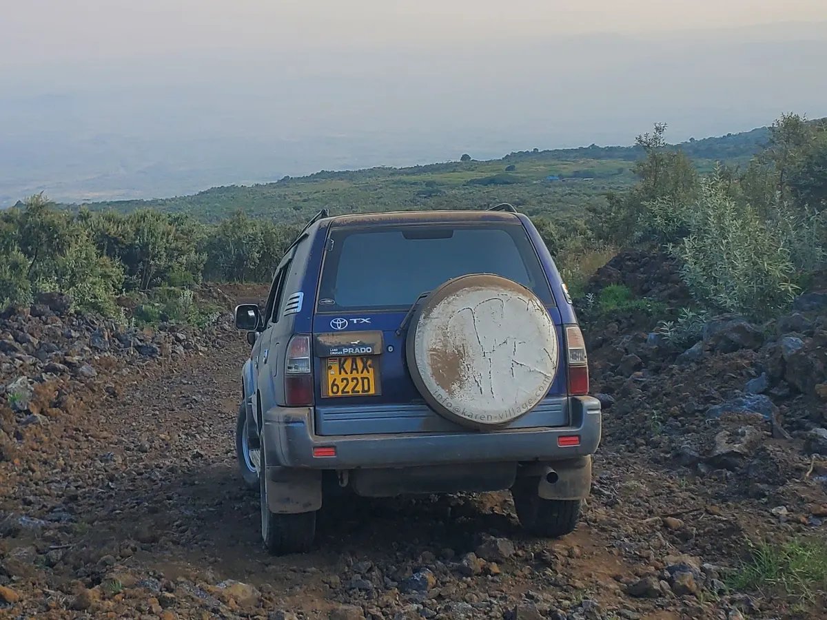 On a rocky track above the Rift Valley
